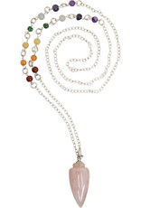 Pendulum - Rose Quartz Necklace