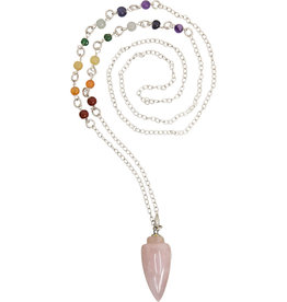 Pendulum - Rose Quartz Necklace