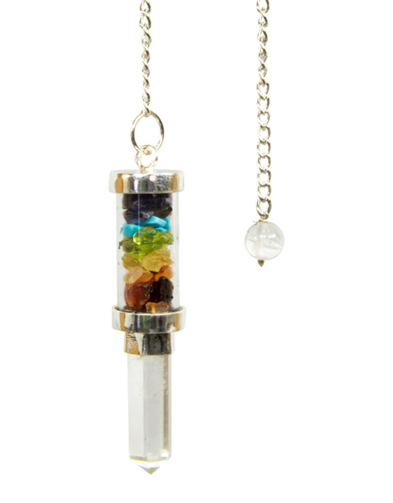 Pendulum - Chakra Chips and Crystal Point