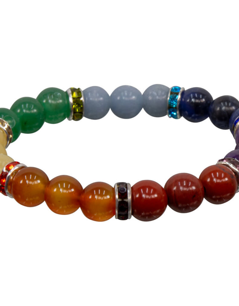 Rudraksha Beads Seven Chakra Wrist Bracelet Strechable | Rudraksha beads,  Rudraksha, Leather bracelet