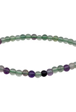 Bracelet - Rainbow Fluorite - 4-5mm