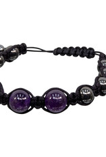 Bracelet - Magnetic Hematite and Amethyst