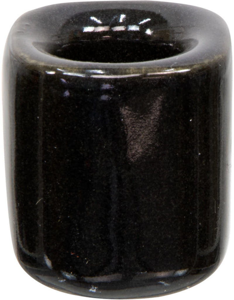 Black Ceramic Chime Candle Holder