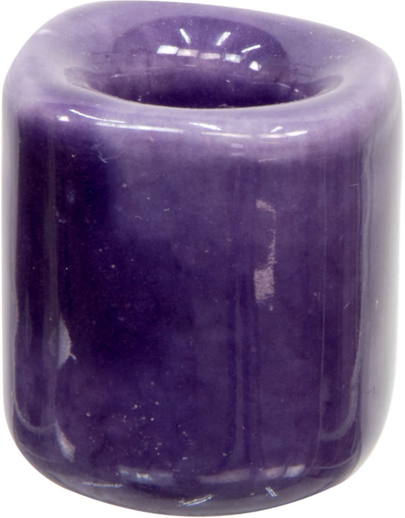 Purple Ceramic Chime Candle Holder