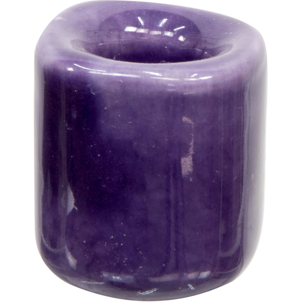 Candle Holder - Purple Ceramic Chime - 03603 - The Open Mind Store