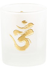 Om Glass Votive Candle Holder