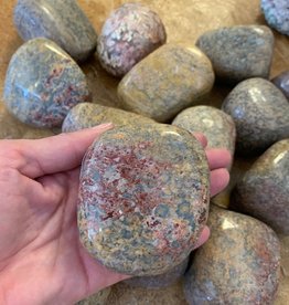 Leopardskin Jasper Palm Stone - Jumbo