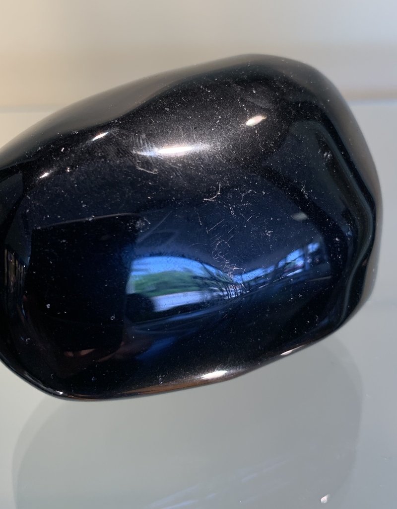 Black Obsidian Palm Stone - Jumbo