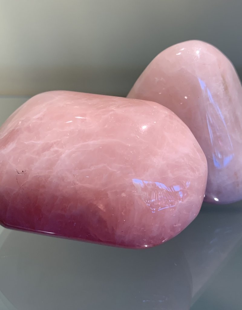Rose Quartz Palm Stone - Jumbo