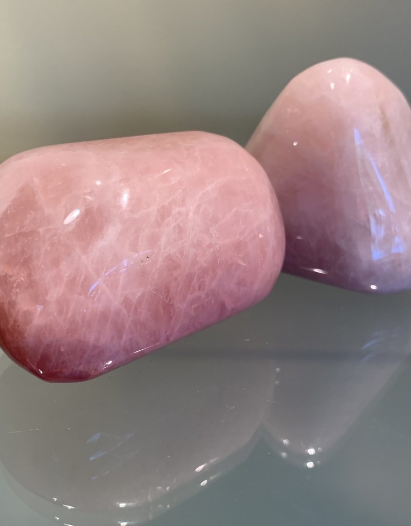 Rose Quartz Palm Stone - Jumbo