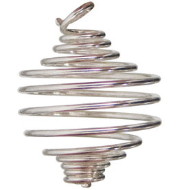 Tumbled Stone Cage - Silver - Large - 98914