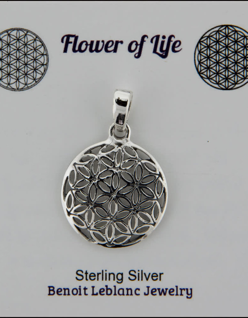 Pendant- Flower of Life Sterling Silver- BL17015