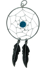 Pendant- Dream Catcher w/Turquoise Sterling Silver - BL36015