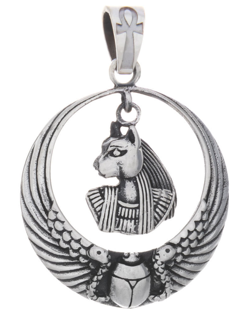 Pendant- Egyptian w/Scarab Sterling Silver - BL27012