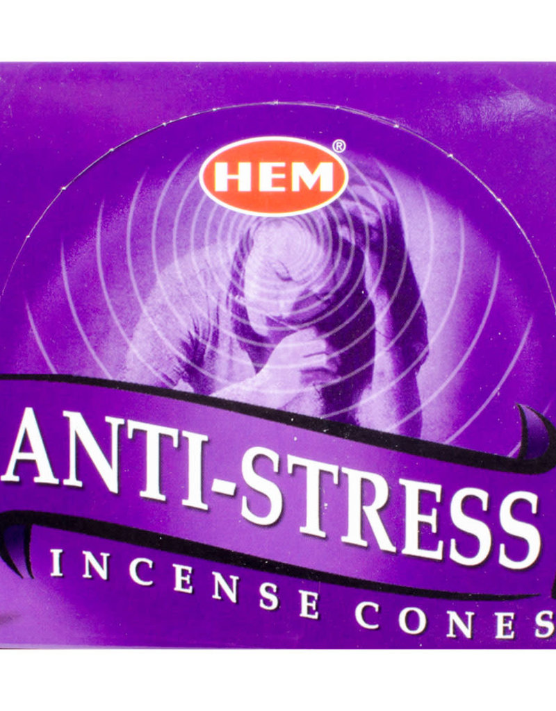 Incense - Hem Anti-Stress Cones - 72044 (IHEM-CN-ANTI)