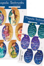 Magnetic Angel Oval Bookmarks