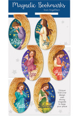 Magnetic Angel Oval Bookmarks