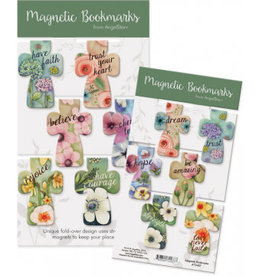 Magnetic Cross Flower Bookmarks