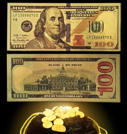 $100 Gold Feng Shui Bill