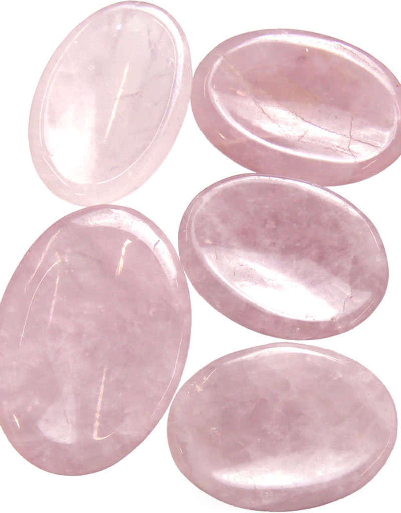 Rose Quartz Manifestation Stones (worry stones) - 62301