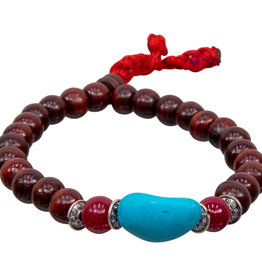 Bracelet - Rosewood and Turquoise - 98026