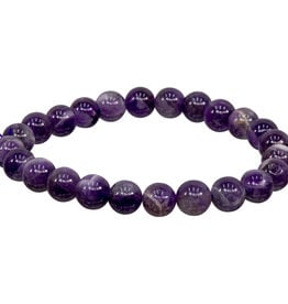 Bracelet - Chevron Amethyst- 8mm - 98565