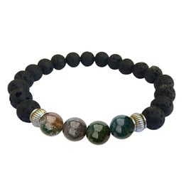 Lava Diffuser Bracelet - Miracles Agate - 2797