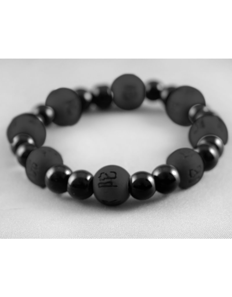 Lucky Karma Hematite Bracelet - Happiness and Strength