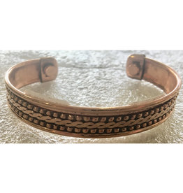 Bracelet - Copper - Tibetan Magnetic India Pattern