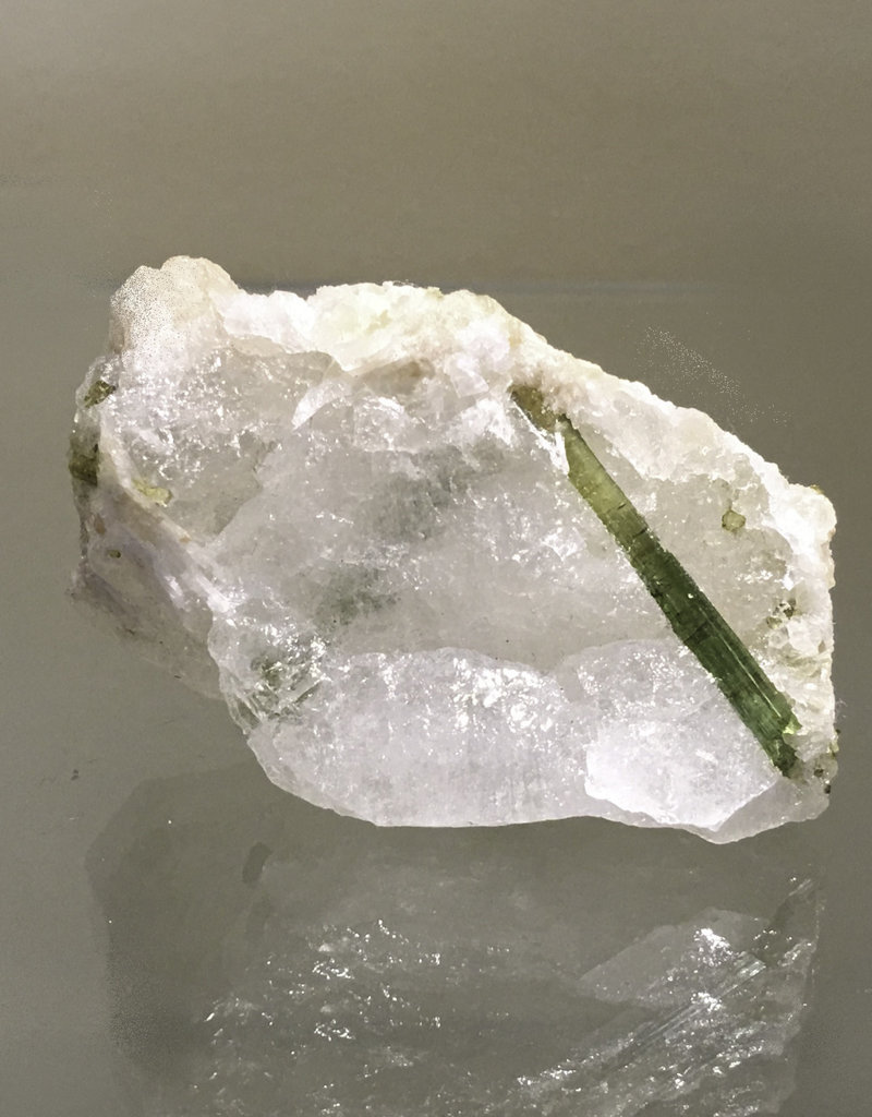 Green Tourmaline w/Lithium in Matrix
