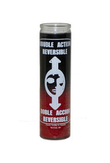 7 Day Candle - 2 Color Reversible Black / Red - C8S-2REVBR