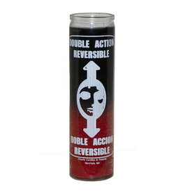 7 Day Candle - 2 Color Reversible Black / Red - C8S-2REVBR