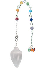 Pendulum Teardrop White Selenite - 61035