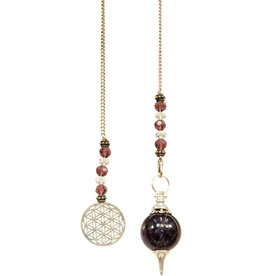 Sephoroton Amethyst Pendulum - Flower of Life