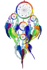 Dream Catcher Beaded Chakra Rainbow- 30058