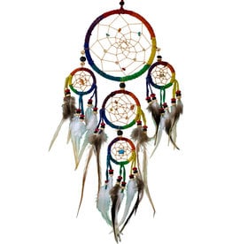 Dream Catcher - Leather Rainbow - 30054