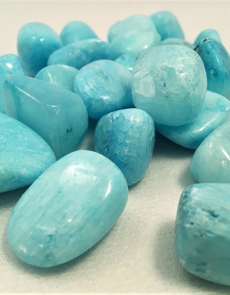 Blue Aragonite Tumble- TUMBARAM
