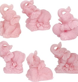Feng Shui Figurines - Elephant Pink - 33335