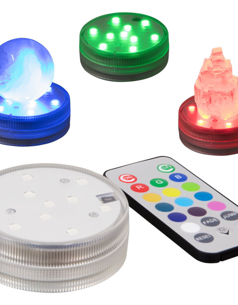 Submersible LED Light Base w/Remote - 16 Colors - 35820