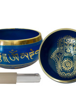 Singing Bowl Small - Fatima Hand - Blue - 31545