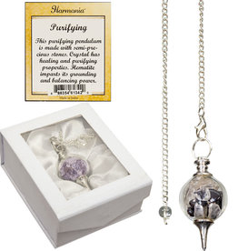 Sephoroton Hematite & Crystal Chips Pendulum - Purifying