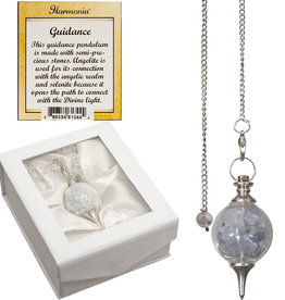 Pendulum - Sephoroton Angelite & Selenite Chips - Guidance - 61344