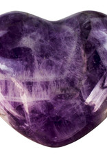 Chevron Amethyst Puffed Heart - 62350