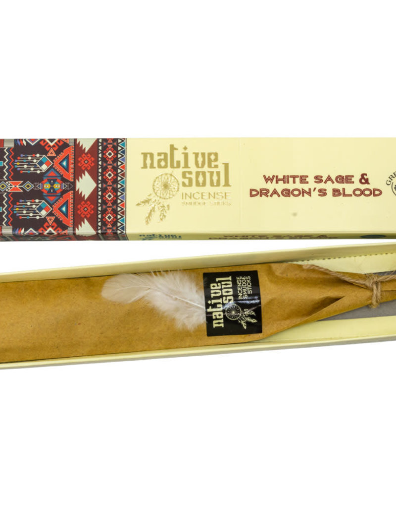 Incense Green Tree White Sage Dragon S Blood 15 Gr The Open Mind Store