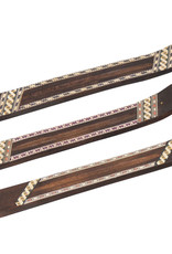 Incense Holder - Wood Geometric Pattern - 89113