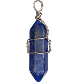 Pendant - Wire Wrapped Lapis - 98624