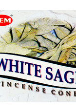 Incense - Hem White Sage Cones - 72036 (IHEM-CN-WHS)