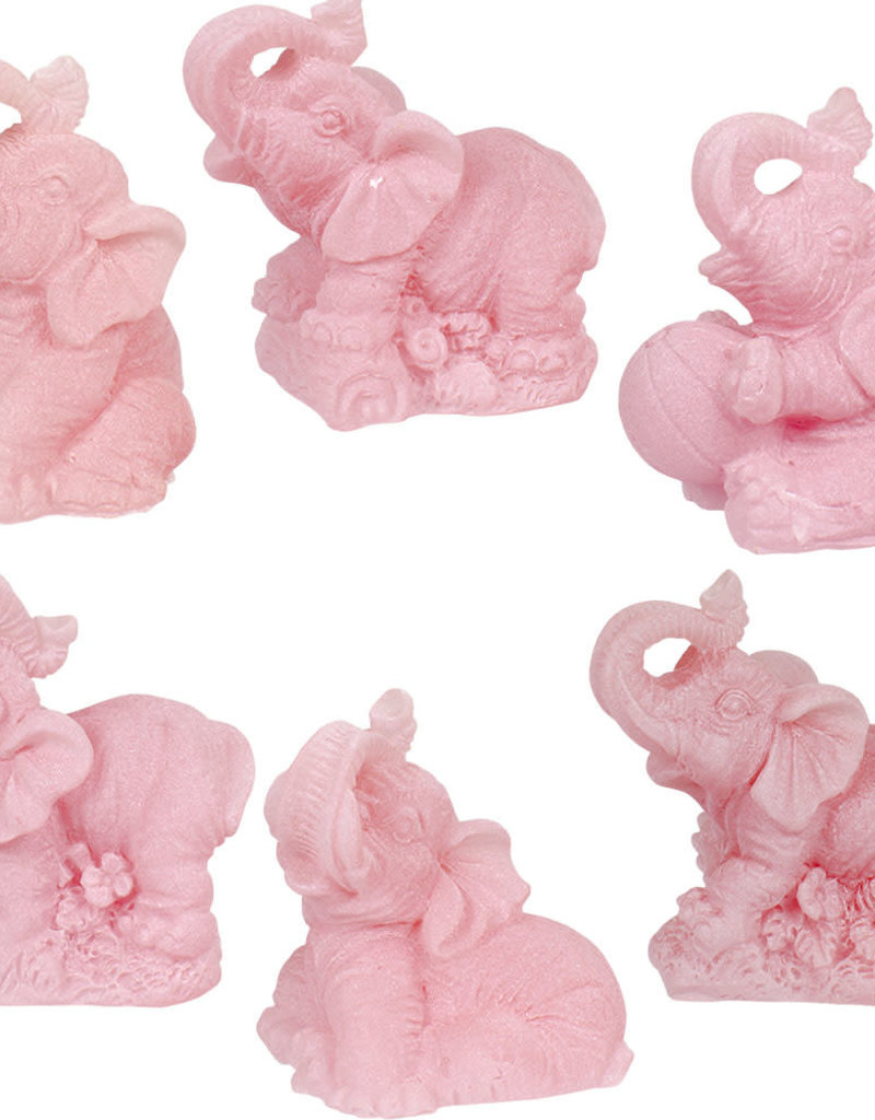 Feng Shui Figurines - Elephant Pink Box - 33335