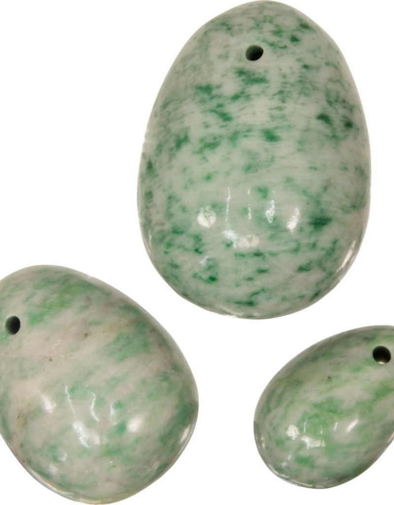 Yoni Egg - Magnesite Large Drilled - 65014 (S)