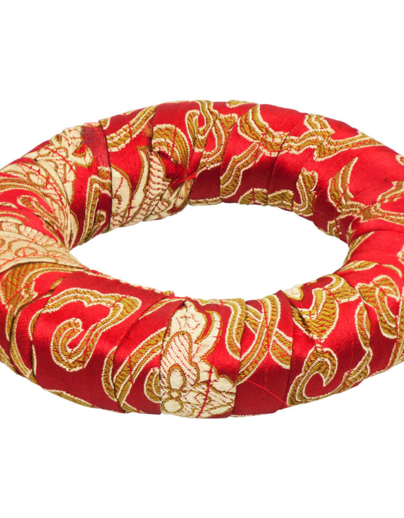 Singing Bowl Cushion - 4 inch Satin Brocade